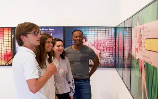a group of people posing for a photo
