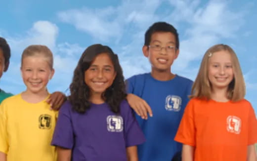 a group of children posing for a photo
