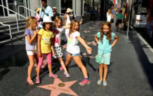 a group of children walking