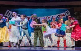 a group of people dancing