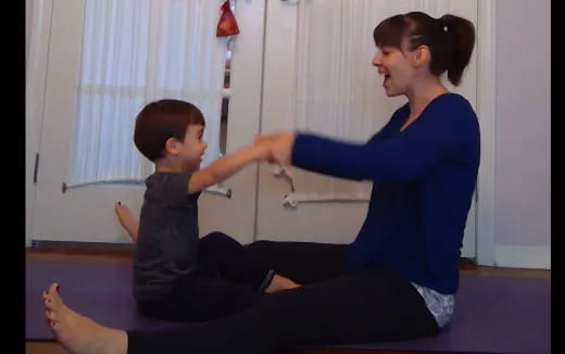 a person and a child