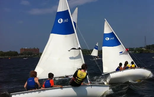 a group of people on a boat