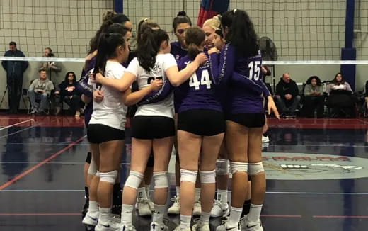 a group of women in a gym