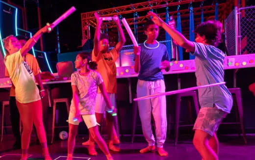 a group of people on a stage