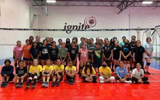 a group of people posing for a photo