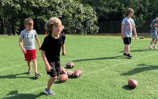 kids playing with balls