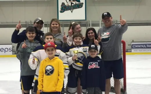 a group of people posing for a photo