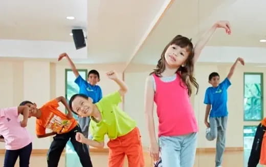 a group of people dancing