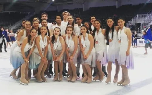 a group of people posing for a photo