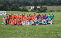 a group of people posing for a photo