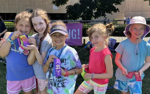 a group of children posing for a photo