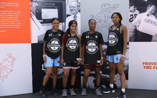 a group of people posing for a photo