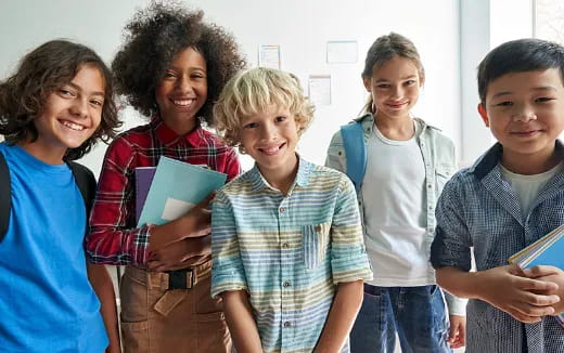 a group of people posing for a photo