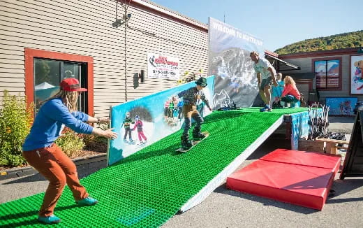 a group of people on skateboards