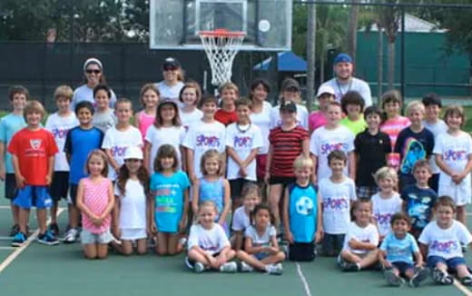 a group of people posing for a photo