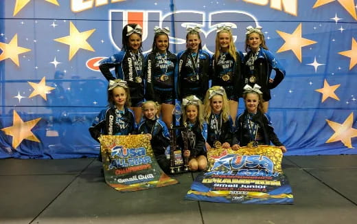 a group of people posing for a photo