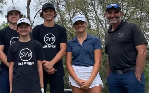 a group of people wearing matching t-shirts