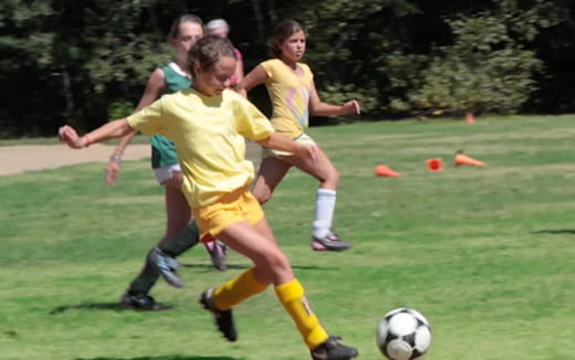 a group of men playing football