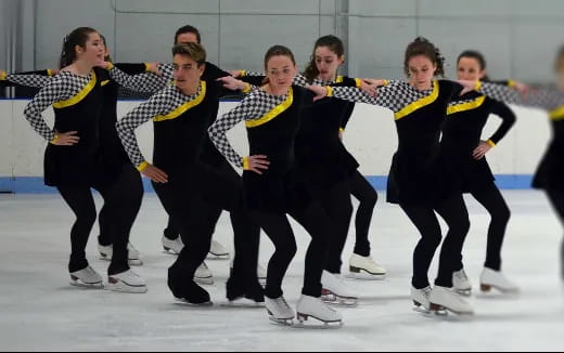 a group of people dancing