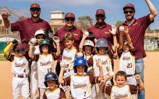 a group of people posing for a photo