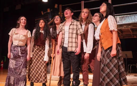 a group of people standing together