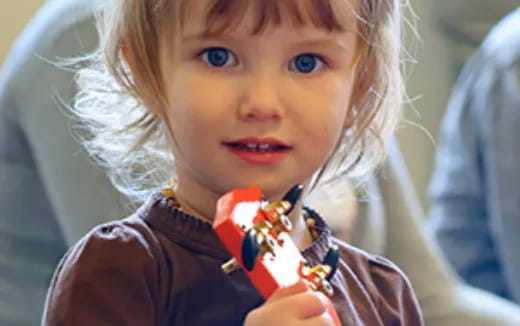 a young girl with blue eyes