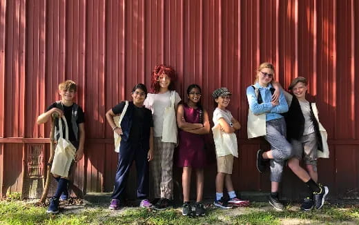 a group of people posing for a photo