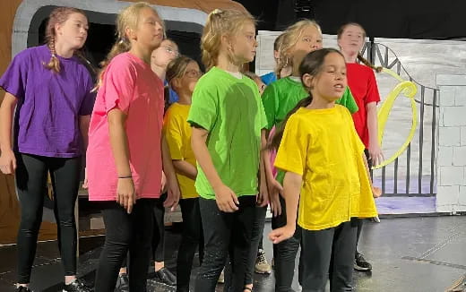 a group of people standing together