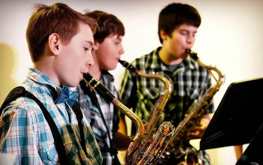 a group of men playing instruments
