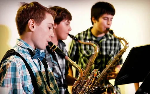 a group of men playing instruments