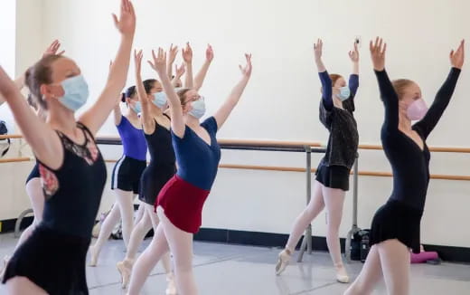 a group of women dancing