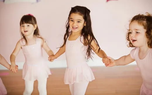 a group of girls dancing