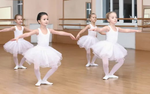 a group of girls dancing