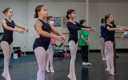 a group of women dancing