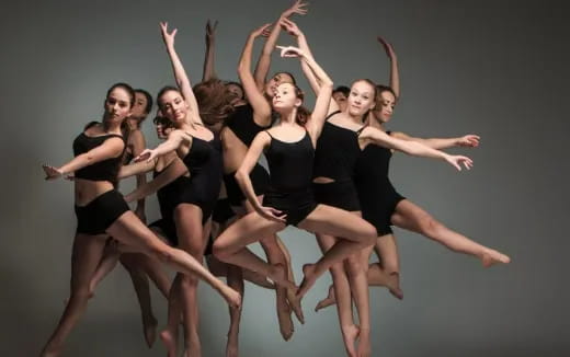 a group of women dancing