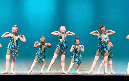 a group of girls dancing