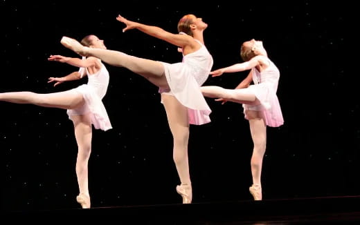 a group of dancers performing