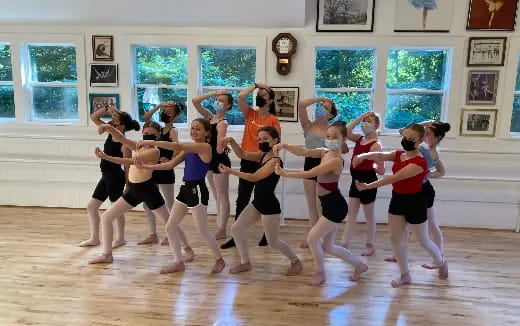 a group of girls dancing