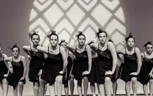 a group of women dancing