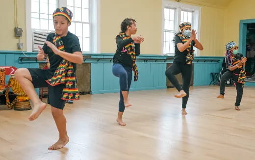 a group of women dancing