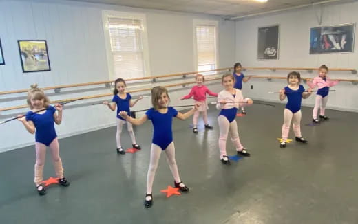 a group of children in a room