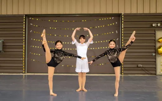 a group of people dancing