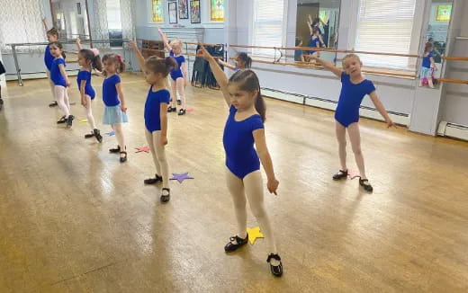 a group of children in a gym