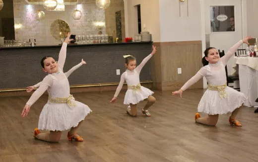 a group of girls dancing