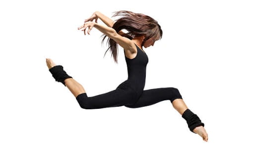 a woman in a black suit