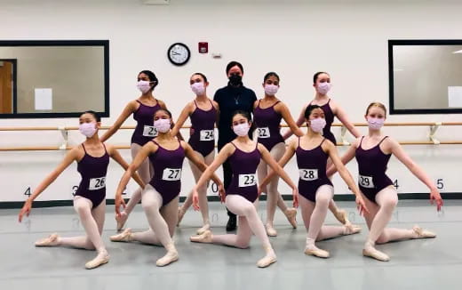 a group of women dancing