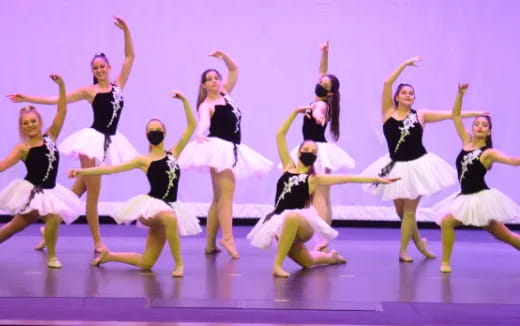 a group of women dancing