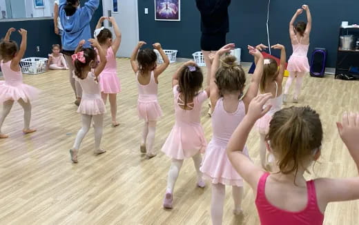 a group of girls dancing