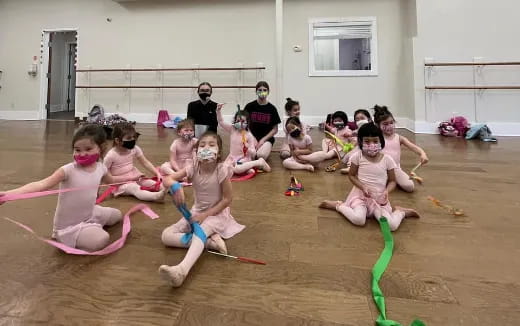 a group of children in a room