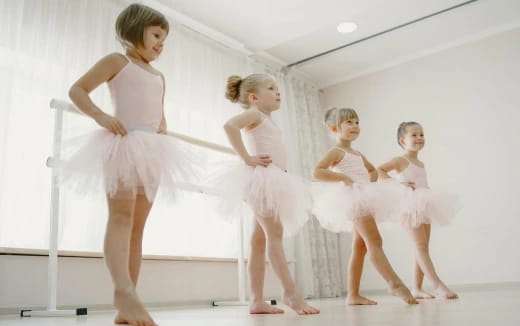 a group of girls dancing